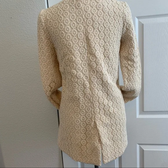 PIM & LARKIN size XS stunning cream jacket with crochet embroidery detail - Picture 6 of 16